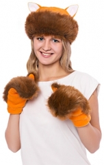 Костюм Лисы мини (шапка, варежки)